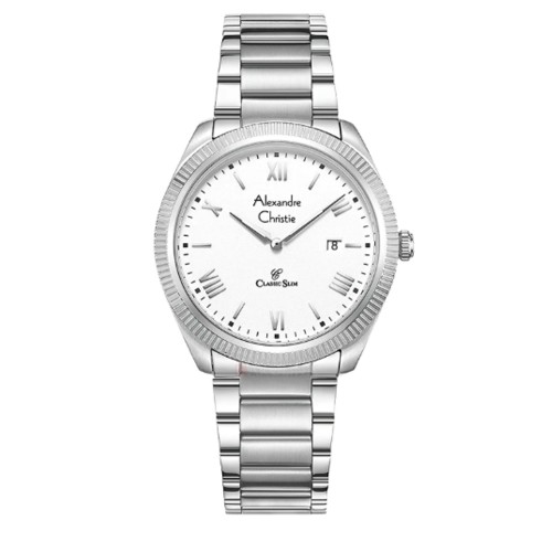 Alexandre Christie AC 8712 Silver White Man MDFSSSL